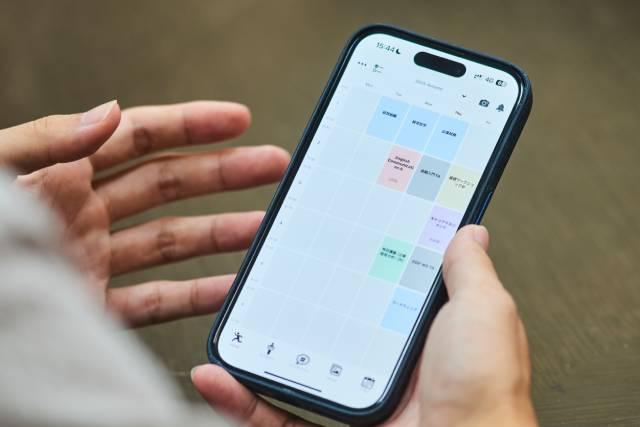 時間割一覧の画面